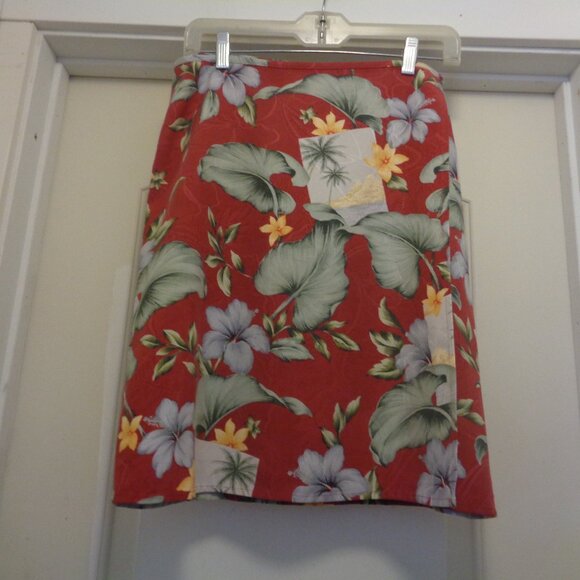 TOMMY BAHAME Dresses & Skirts - ISLANDCORE GIRL TROPICAL PARADISE SILK WRAP SKIRT TOMMY BAHAMA 10/12